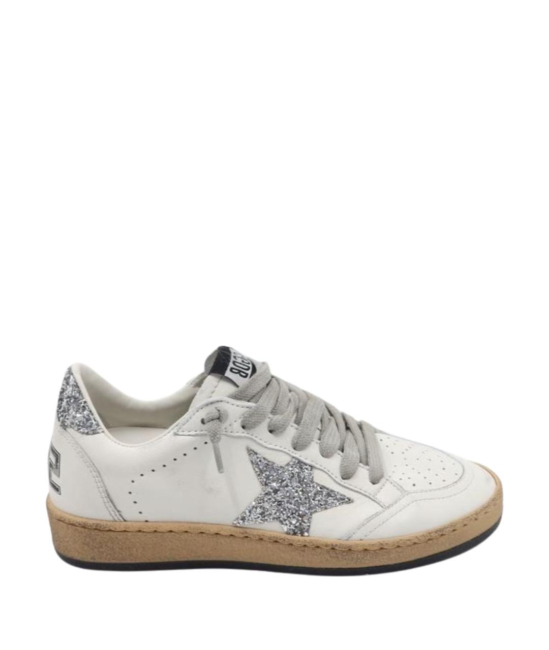 GOLDEN GOOSE DELUXE BRAND Белые кожаные кеды, фото 1
