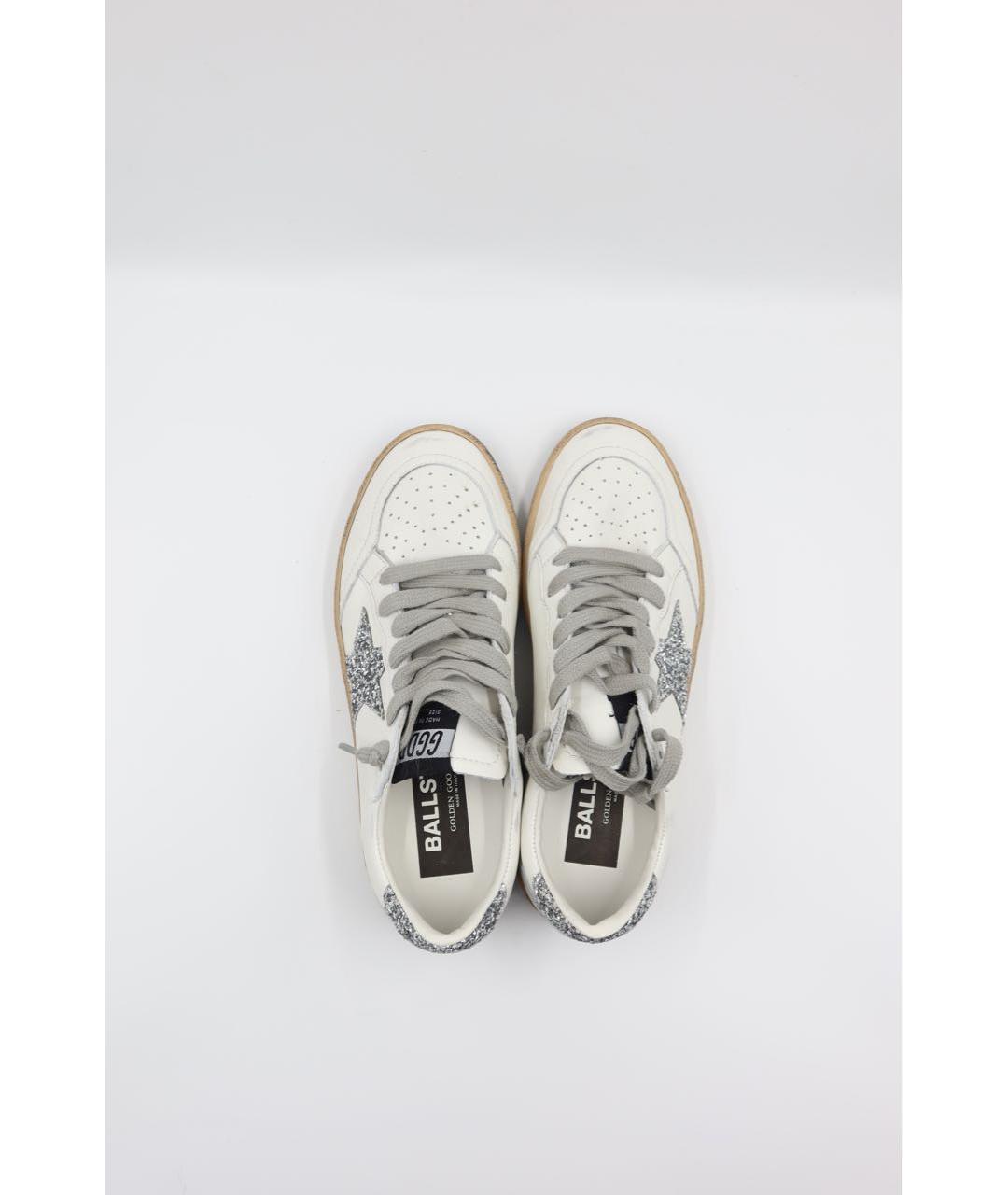 GOLDEN GOOSE DELUXE BRAND Белые кожаные кеды, фото 6