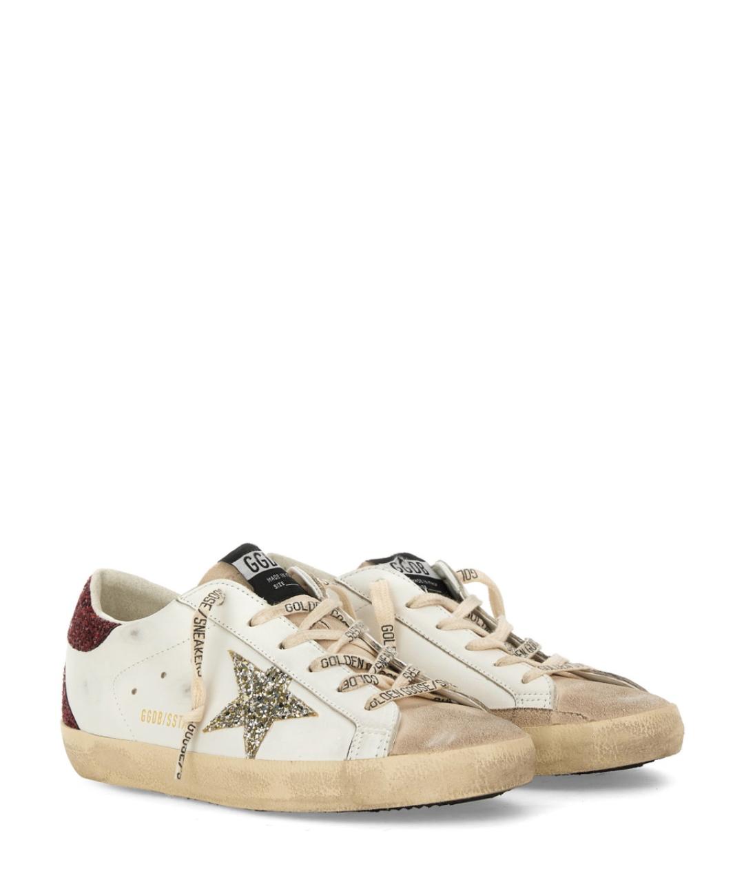 GOLDEN GOOSE DELUXE BRAND Белые кожаные кроссовки, фото 3