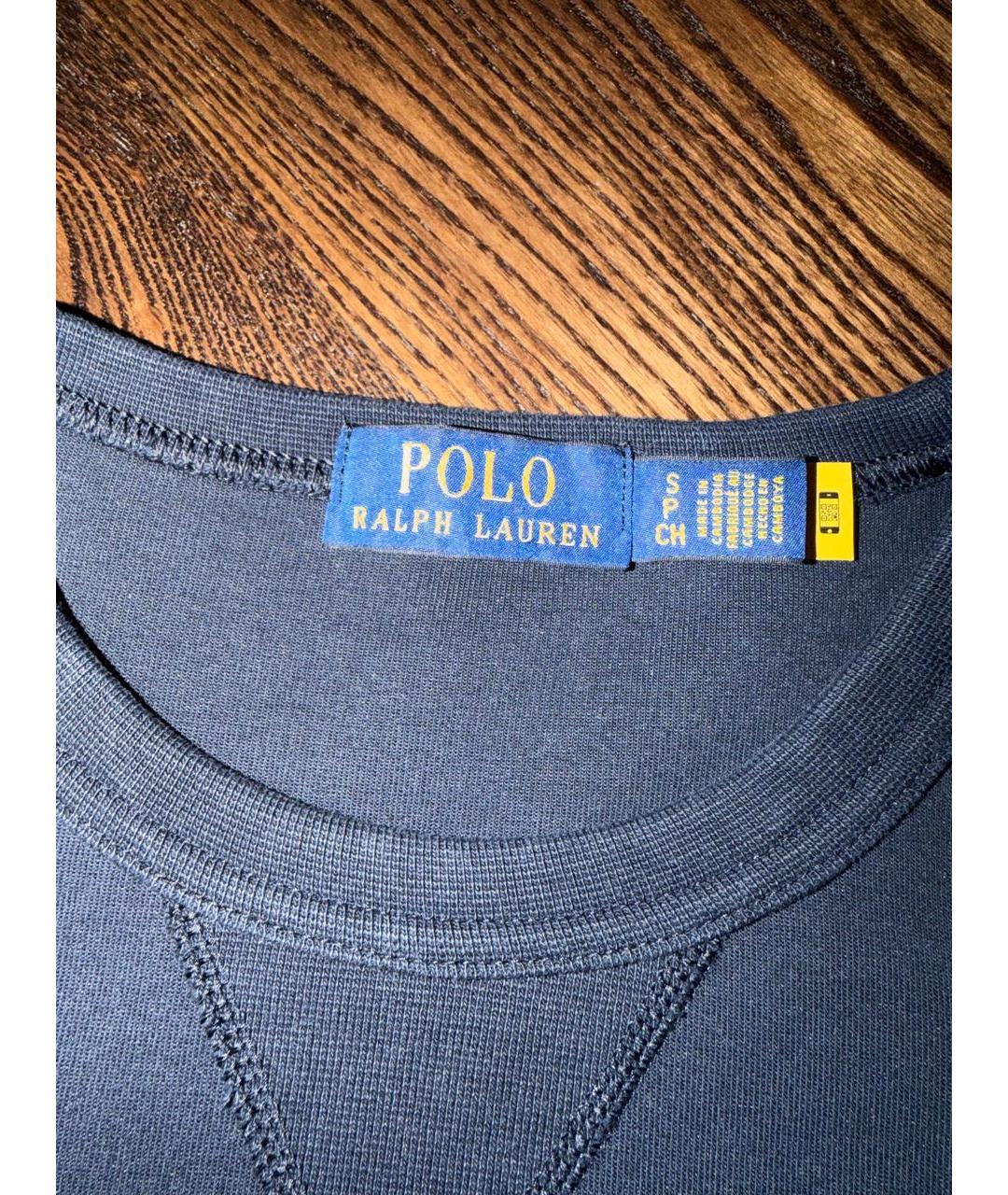 POLO RALPH LAUREN Темно-синий хлопковый спортивный костюм, фото 2