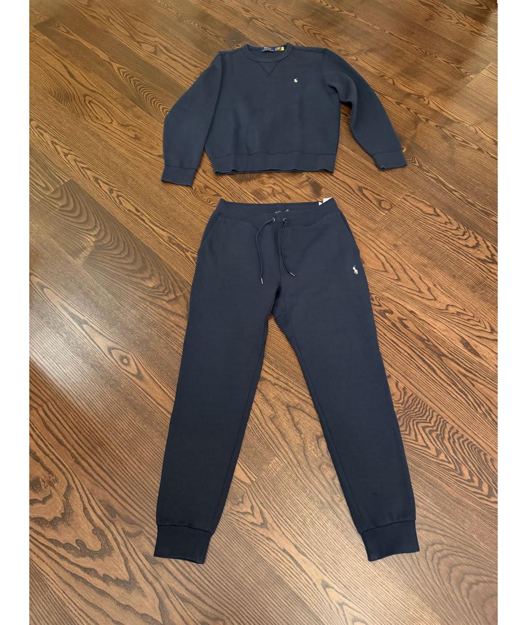 POLO RALPH LAUREN Темно-синий хлопковый спортивный костюм, фото 7