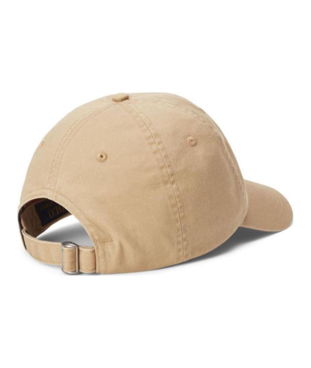 POLO RALPH LAUREN Бежевая кепка/бейсболка, фото 2