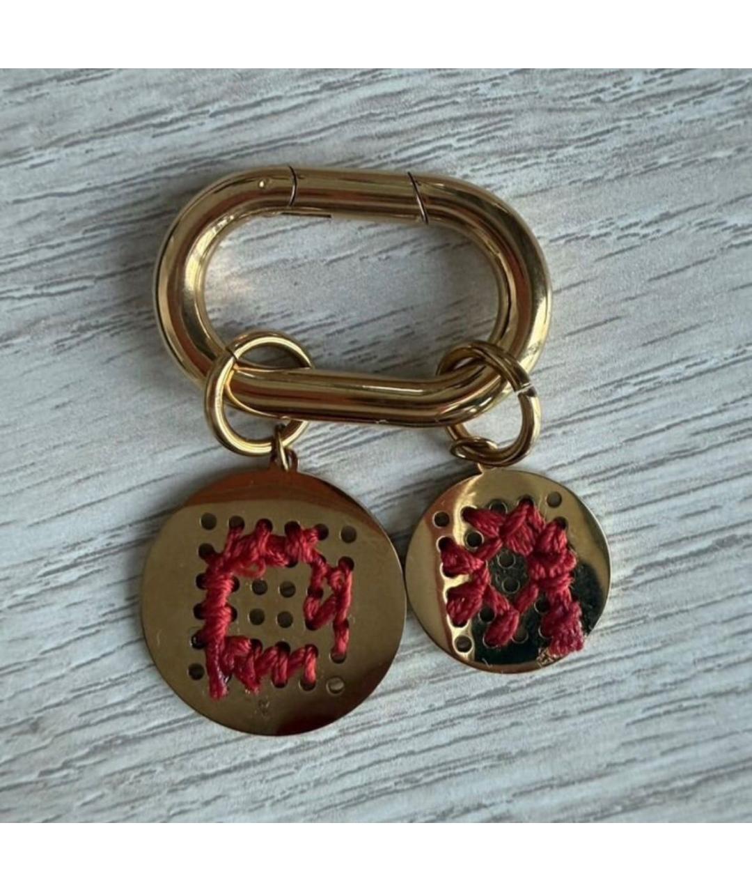 MIU MIU Золотой брелок, фото 2