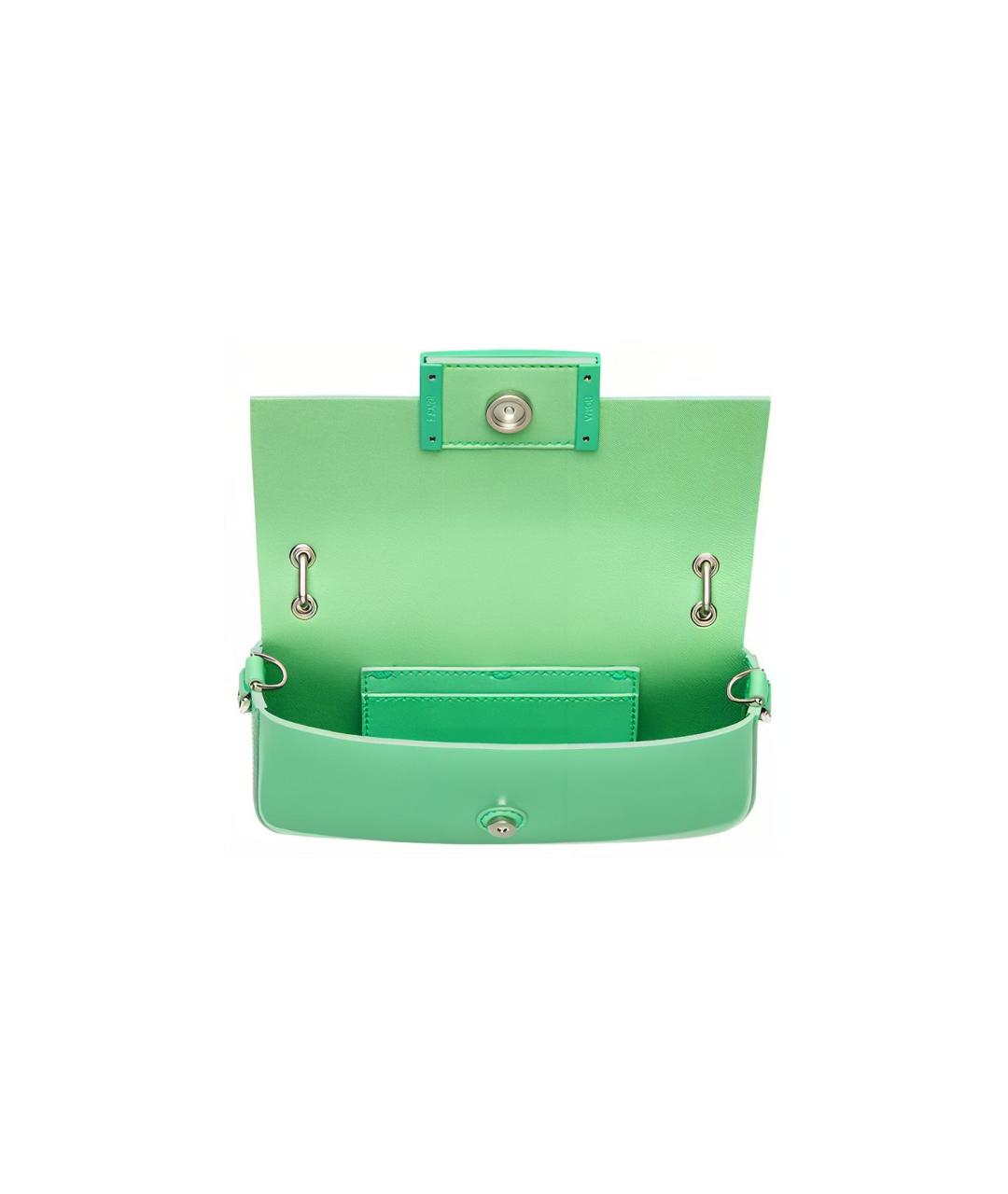 FENDI Зеленая кожаная поясная сумка, фото 3