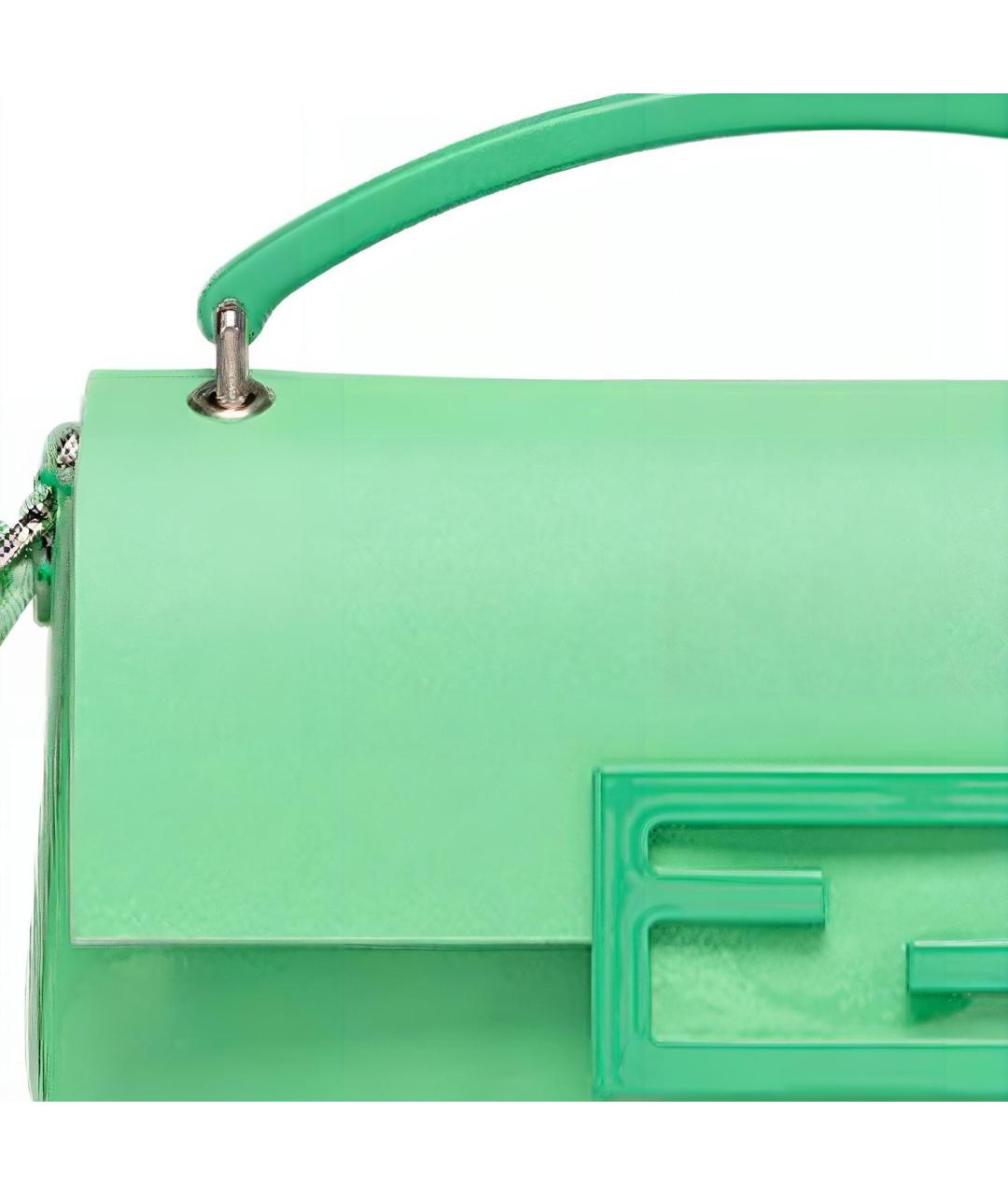 FENDI Зеленая кожаная поясная сумка, фото 4