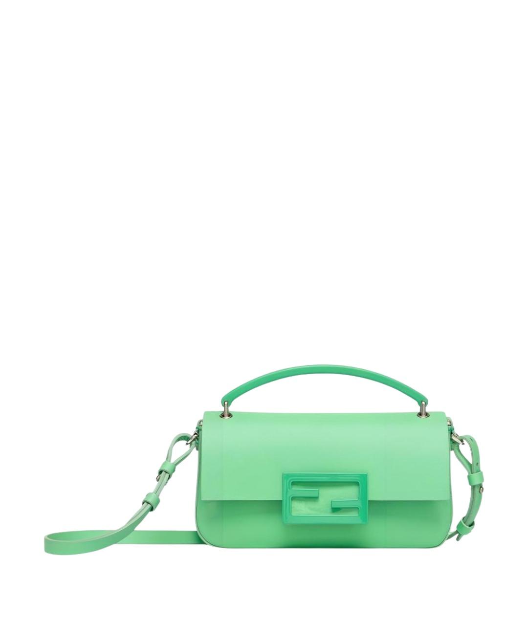 FENDI Зеленая кожаная поясная сумка, фото 1