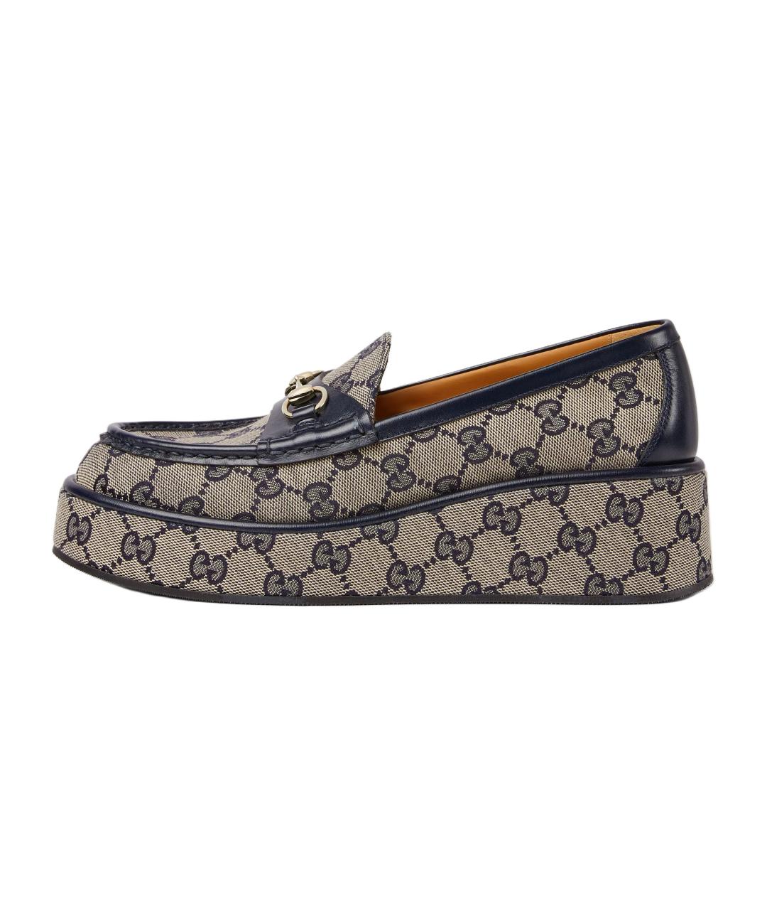 GUCCI Бежевые лоферы, фото 2