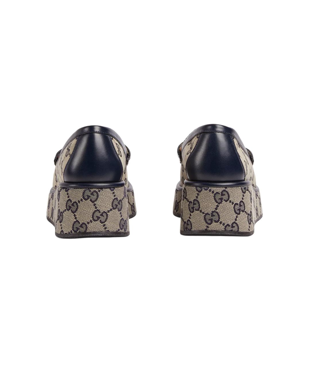 GUCCI Бежевые лоферы, фото 5