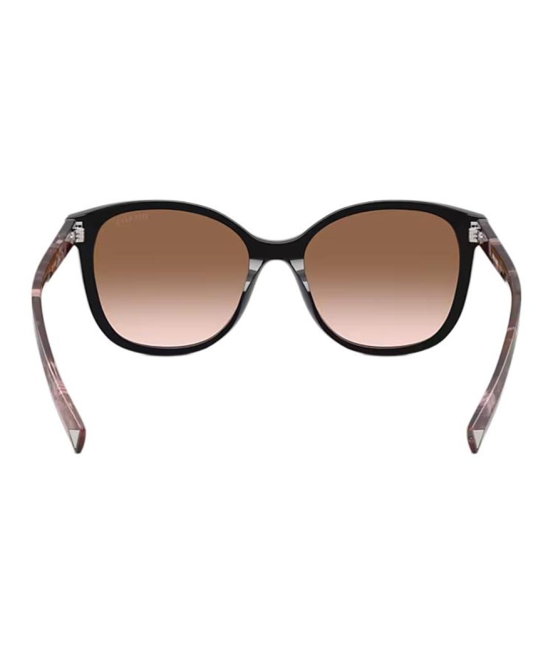PRADA Черные пластиковые солнцезащитные очки, фото 4