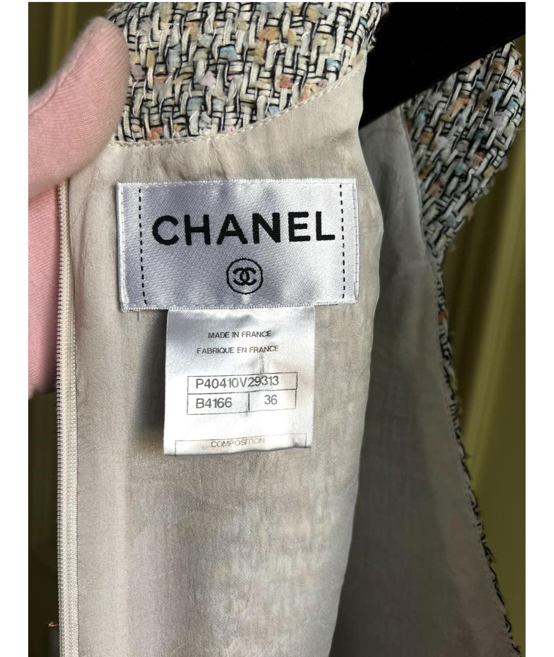 CHANEL Твидовое повседневное платье, фото 7