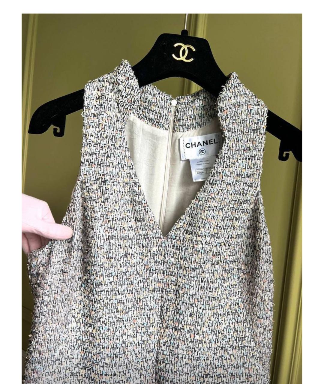 CHANEL Твидовое повседневное платье, фото 3