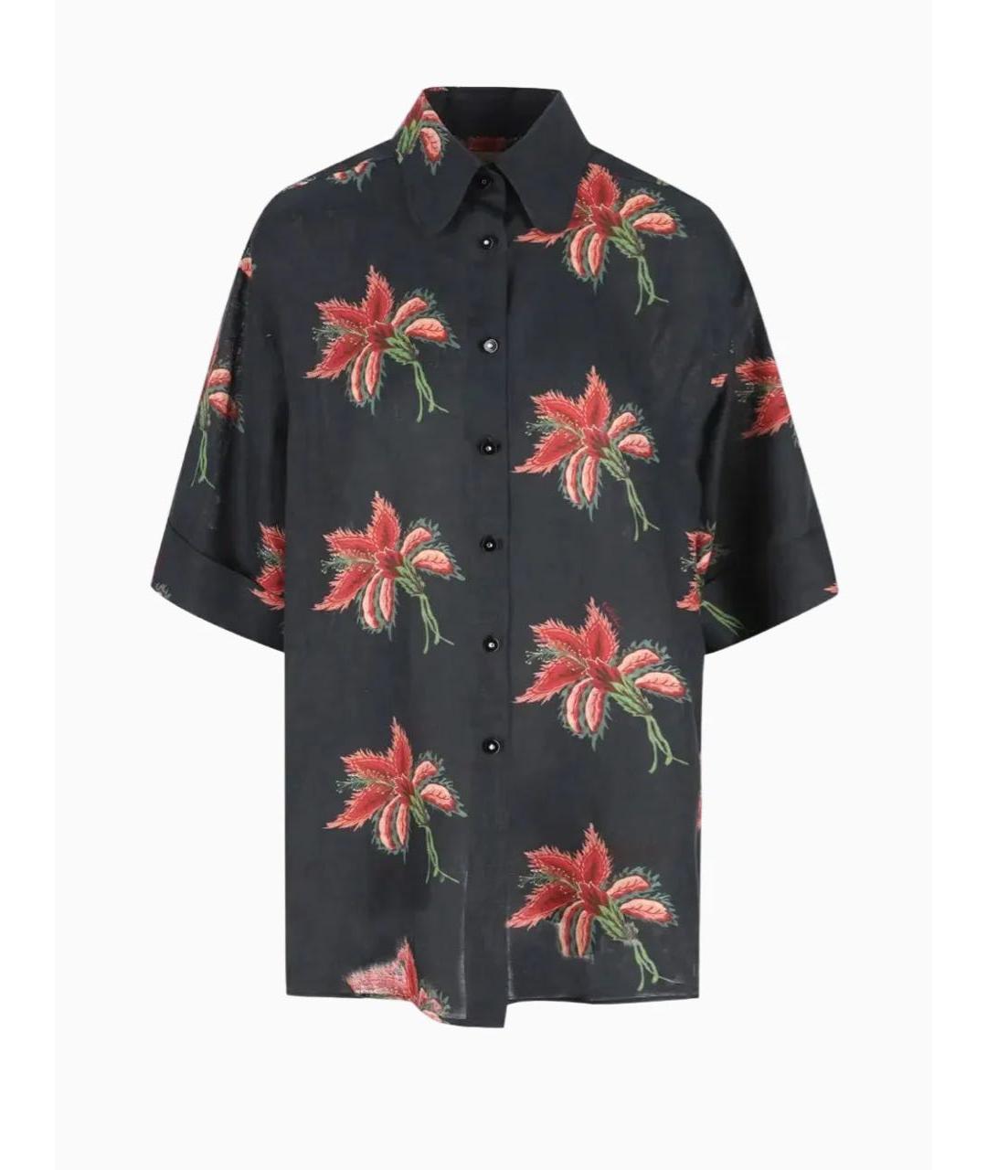 VALENTINO Черная льняная рубашка, фото 5
