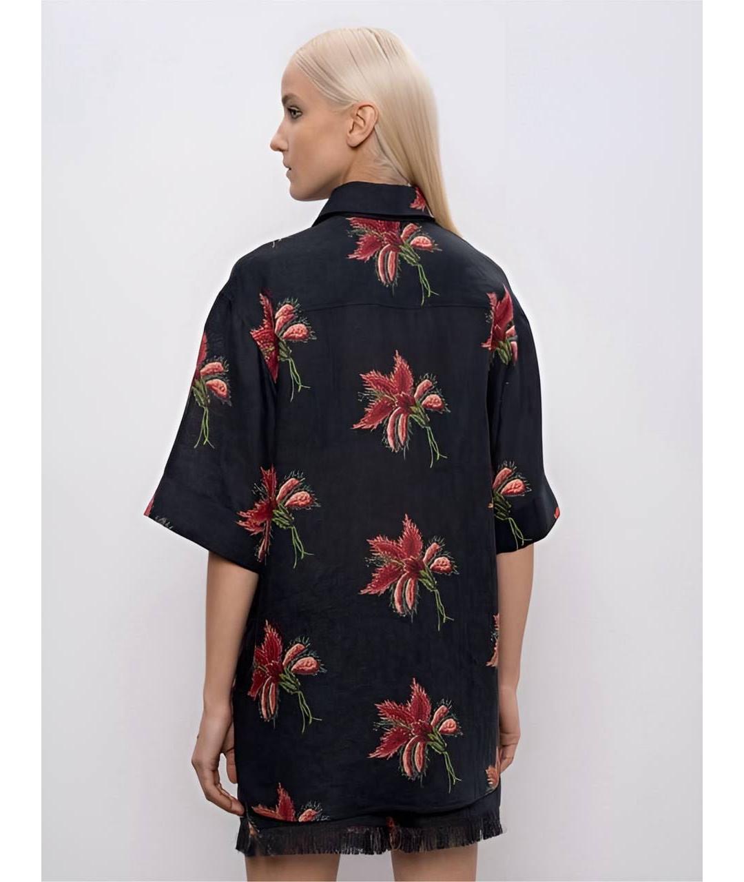 VALENTINO Черная льняная рубашка, фото 4