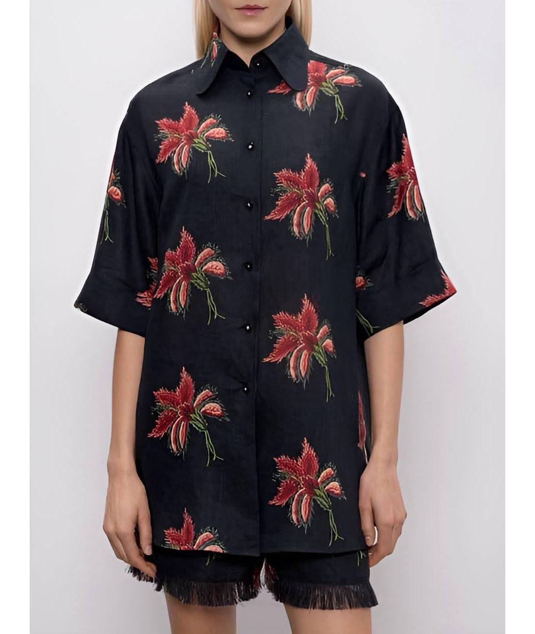 VALENTINO Черная льняная рубашка, фото 3