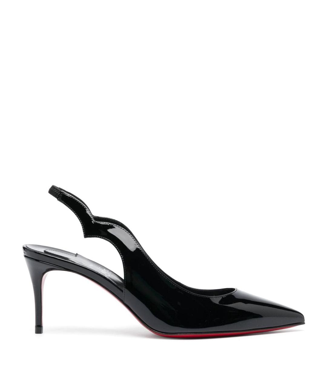 CHRISTIAN LOUBOUTIN Черные туфли из лакированной кожи, фото 1