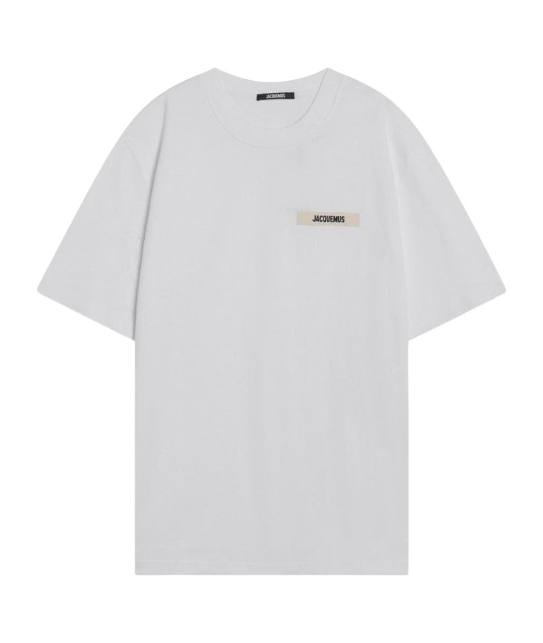JACQUEMUS Белая хлопковая футболка, фото 1