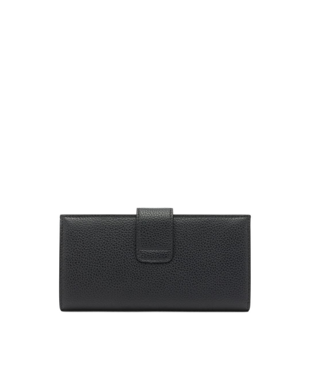 FERRAGAMO Черный кожаный кошелек, фото 3