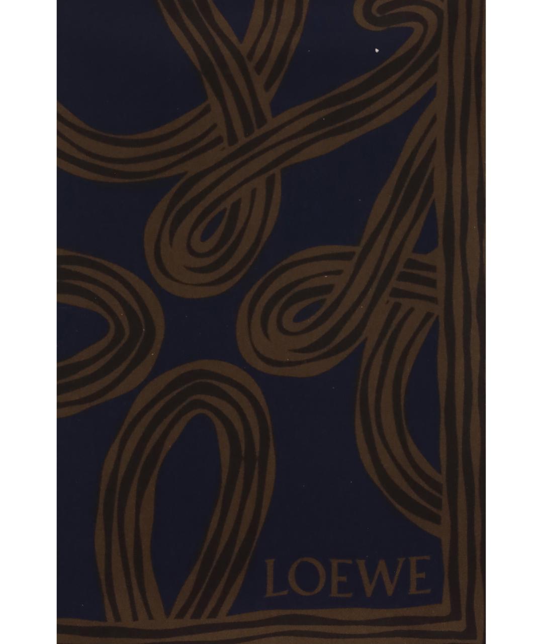 LOEWE Мульти шелковый шарф, фото 3