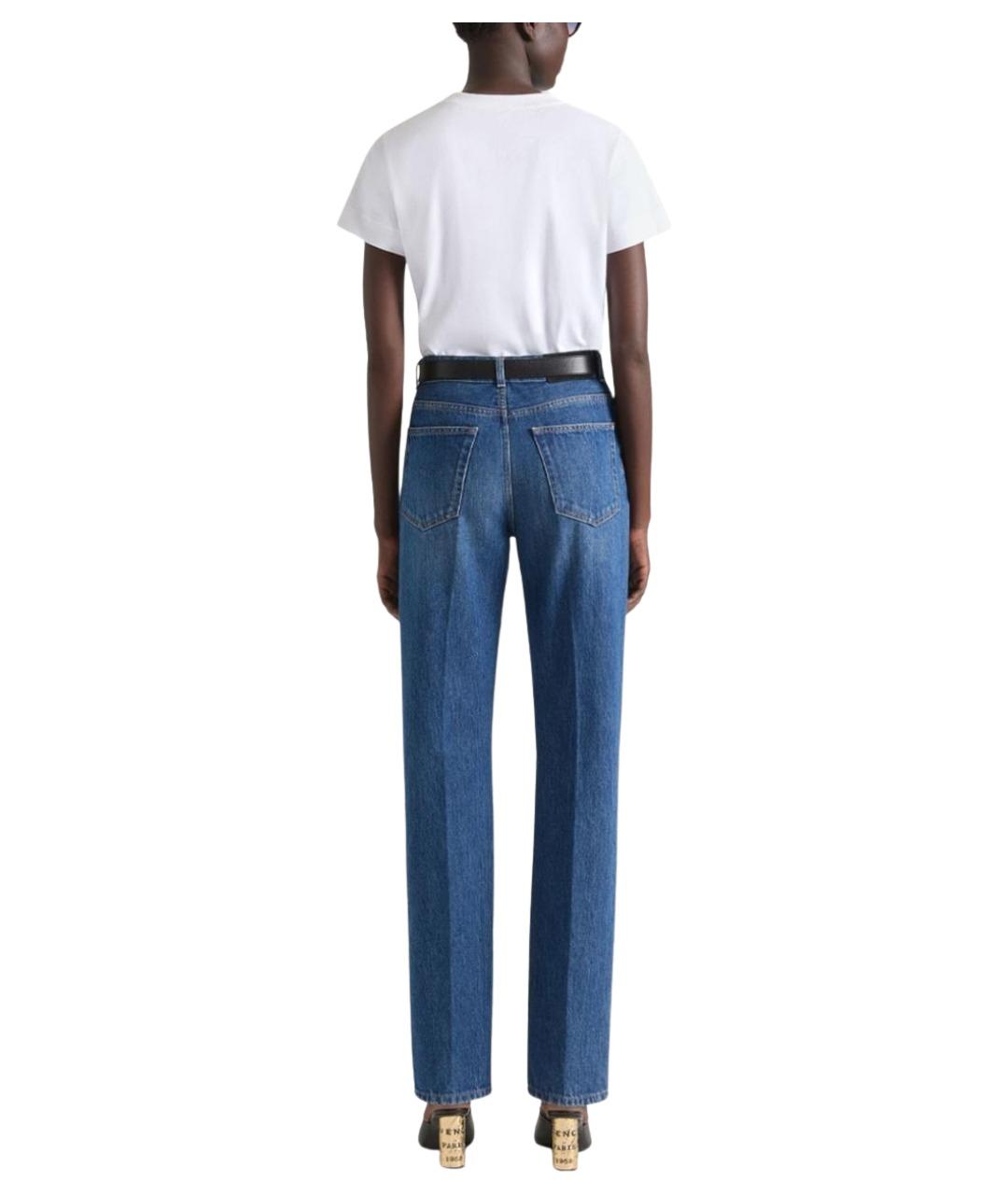GIVENCHY Синие хлопковые прямые джинсы, фото 4