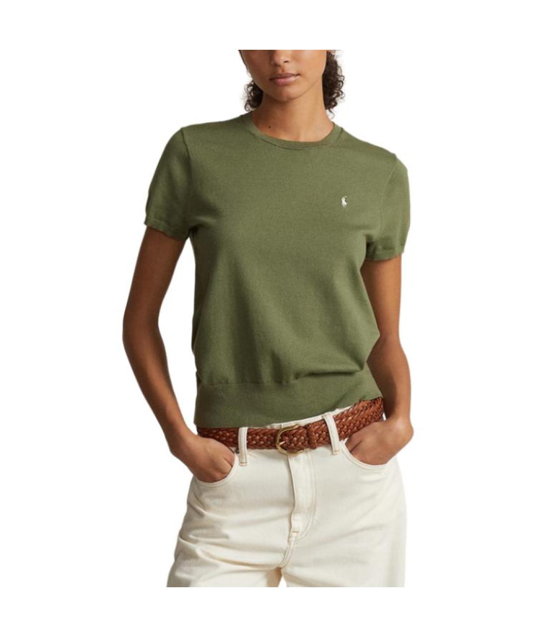 POLO RALPH LAUREN Зеленый джемпер / свитер, фото 3