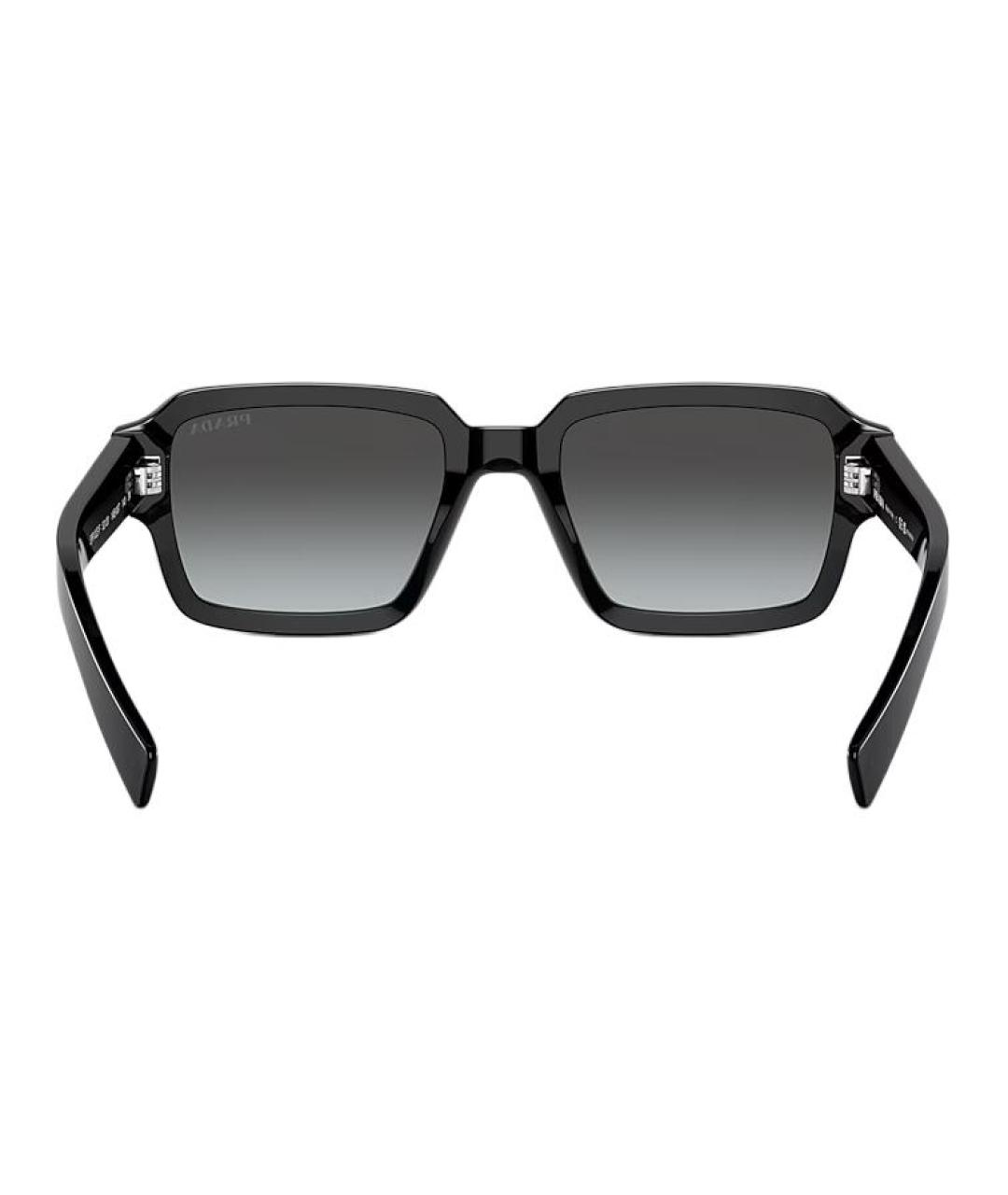 PRADA Черные пластиковые солнцезащитные очки, фото 4