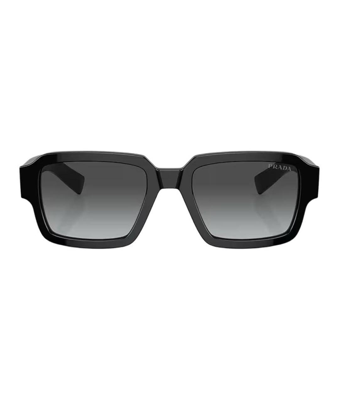 PRADA Черные пластиковые солнцезащитные очки, фото 2
