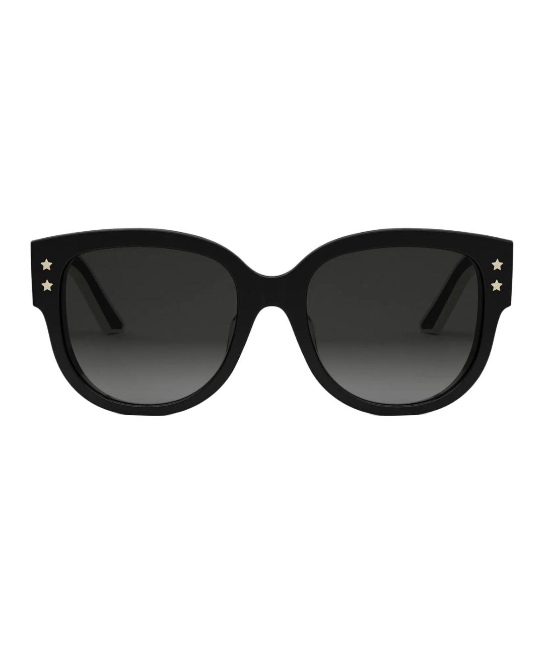 CHRISTIAN DIOR Черные пластиковые солнцезащитные очки, фото 2