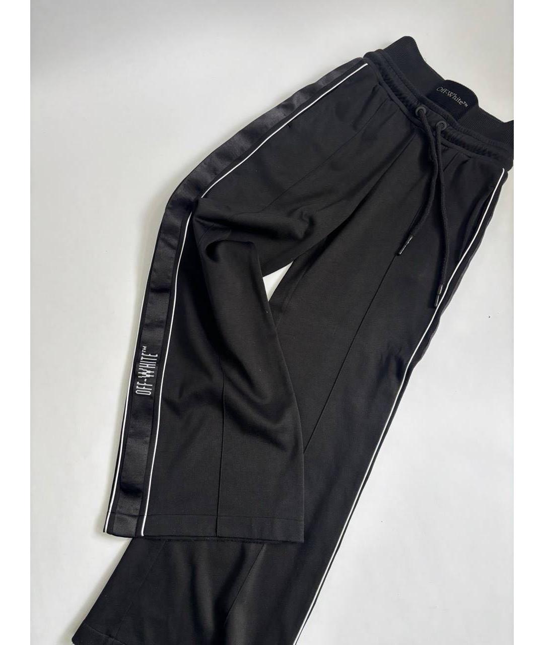 OFF-WHITE Черные велюровые спортивные брюки и шорты, фото 6