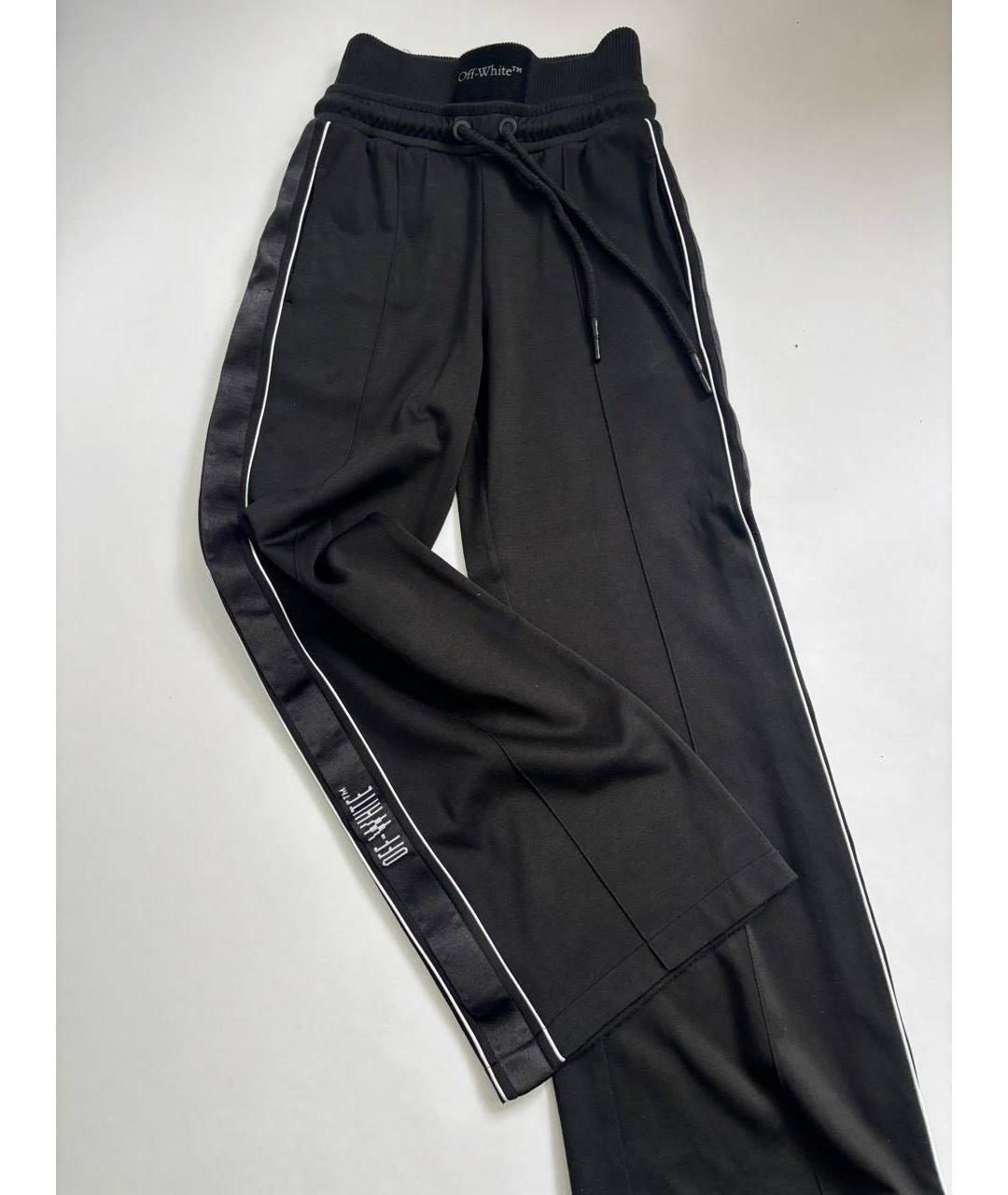 OFF-WHITE Черные велюровые спортивные брюки и шорты, фото 7