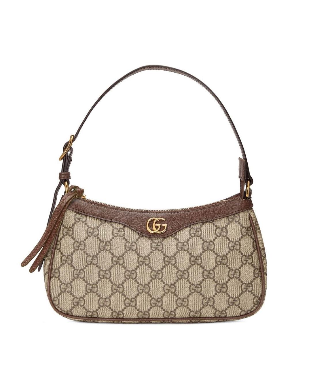 GUCCI Бежевая сумка с короткими ручками, фото 1
