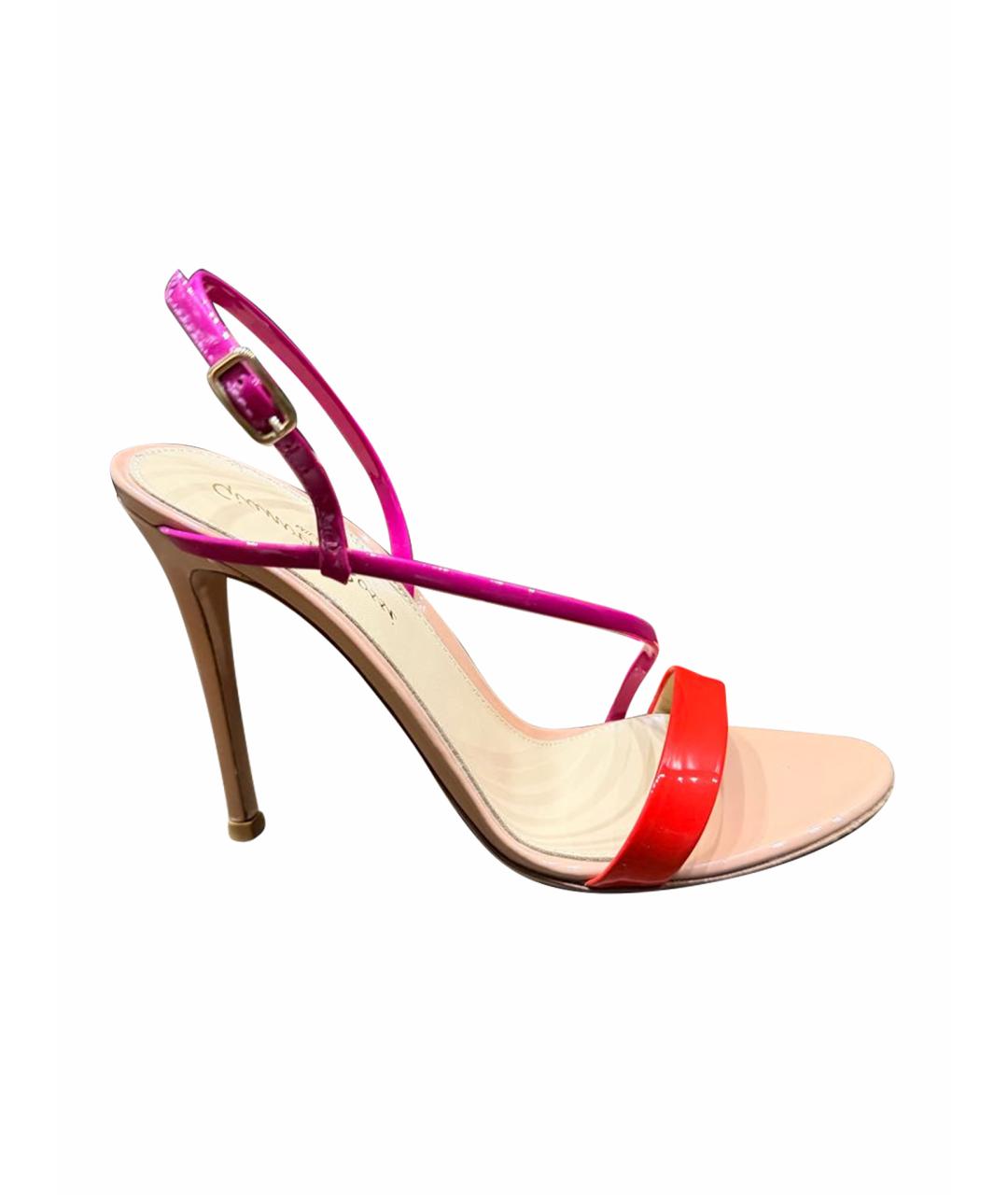 GIANVITO ROSSI Босоножки из лакированной кожи, фото 1