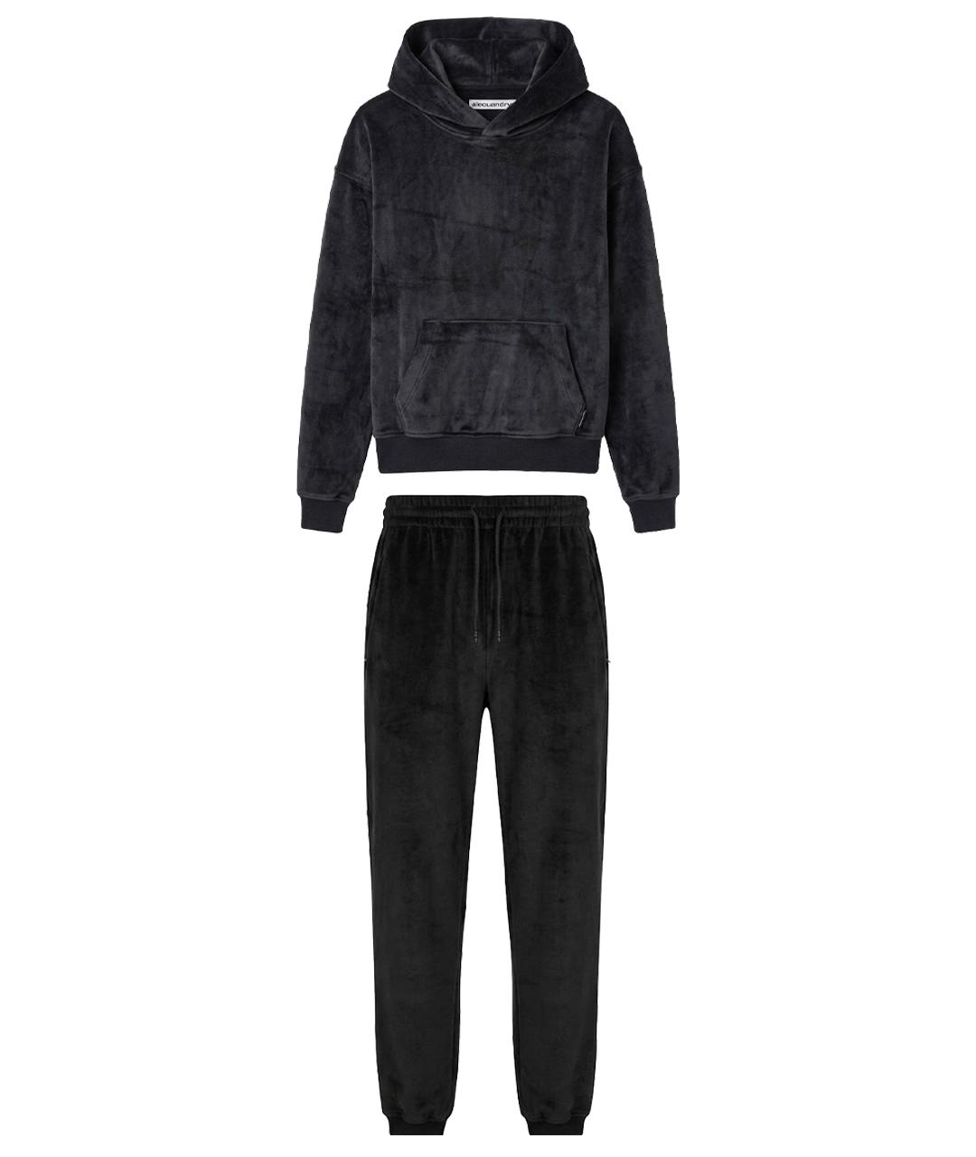 ALEXANDER WANG Черный велюровый спортивные костюмы, фото 1