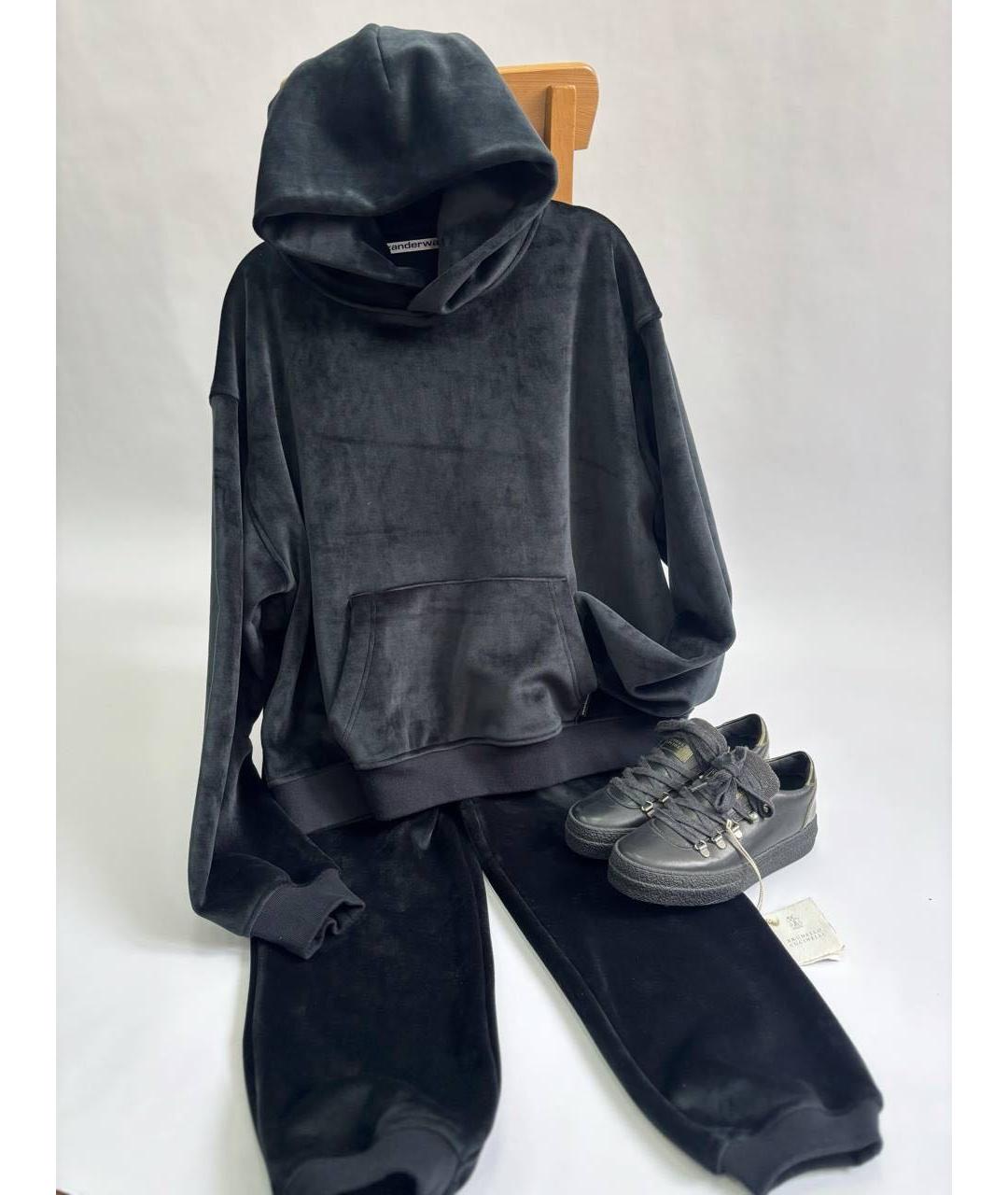 ALEXANDER WANG Черный велюровый спортивные костюмы, фото 4