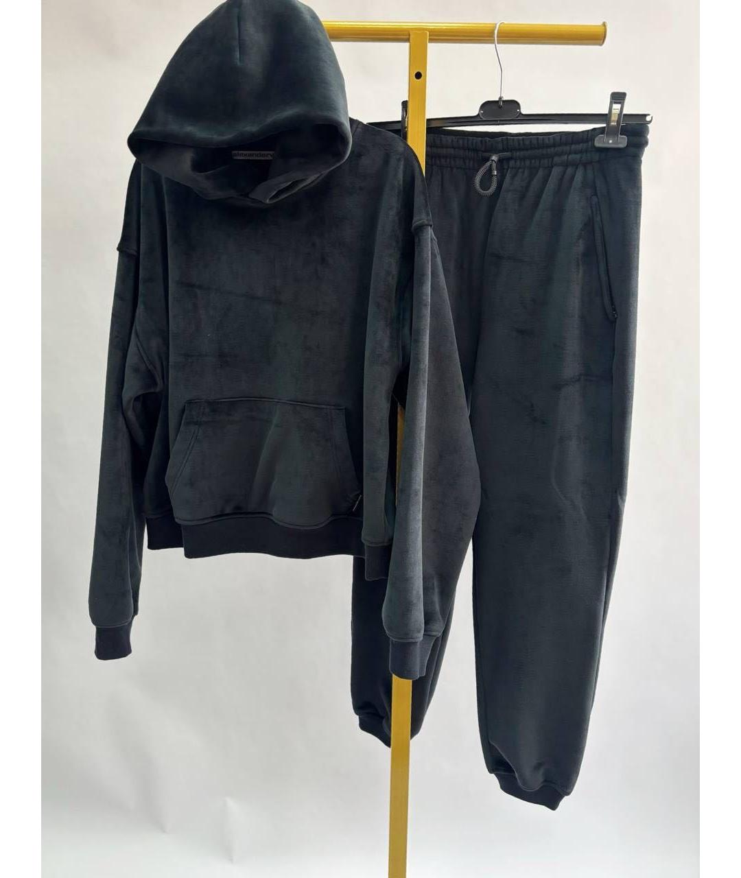 ALEXANDER WANG Черный велюровый спортивные костюмы, фото 5