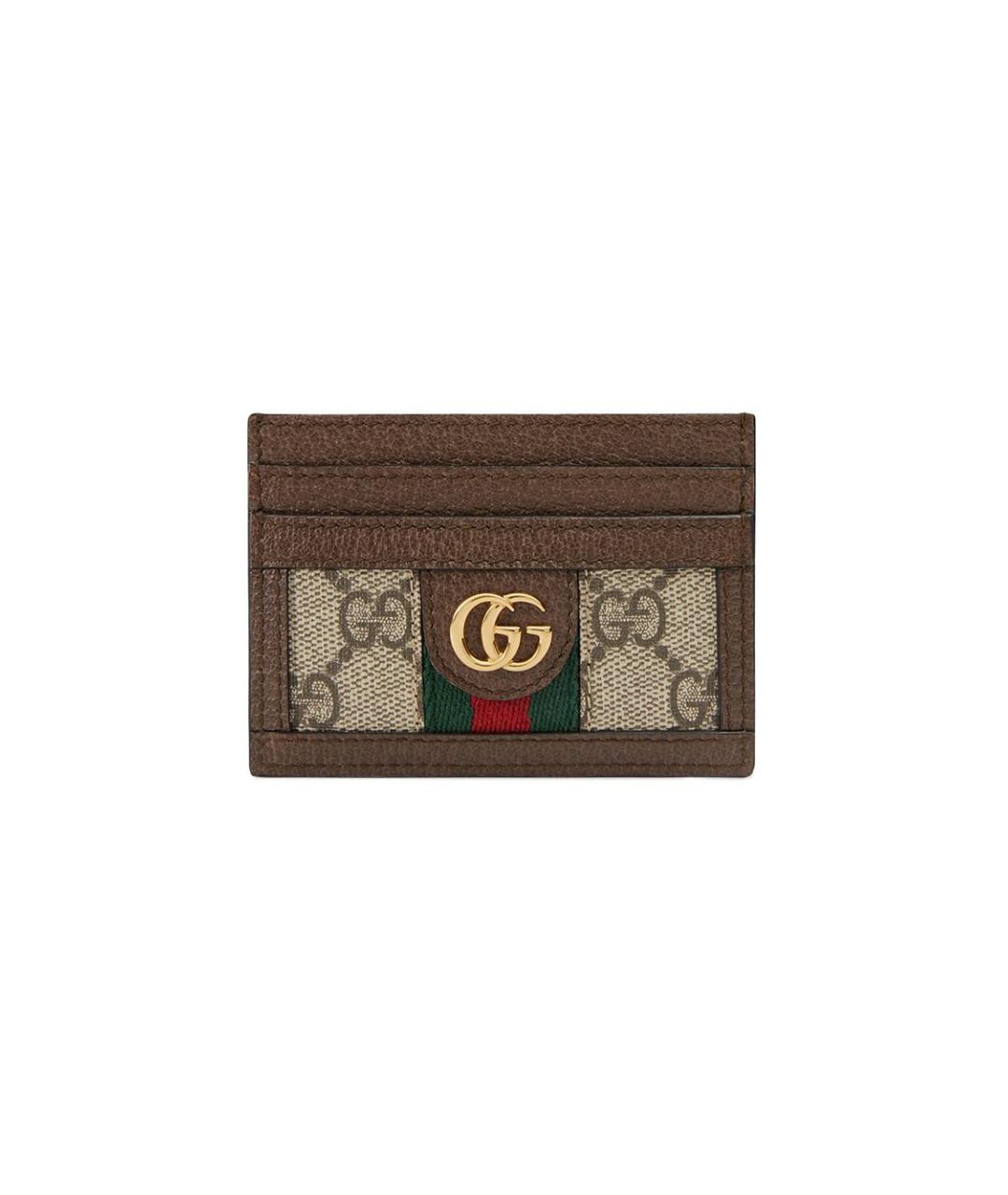 GUCCI Коричневый кардхолдер, фото 1