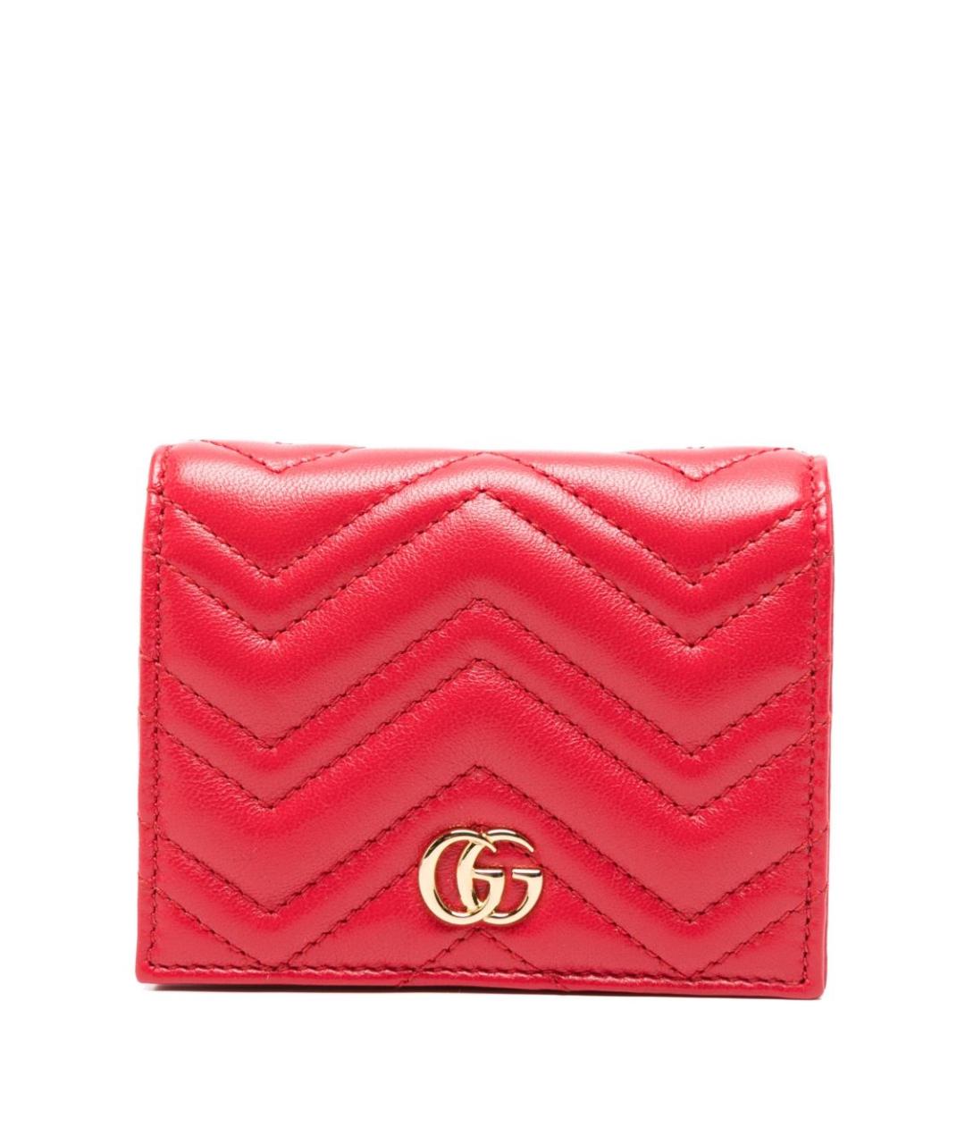 GUCCI Красный кожаный кошелек, фото 1