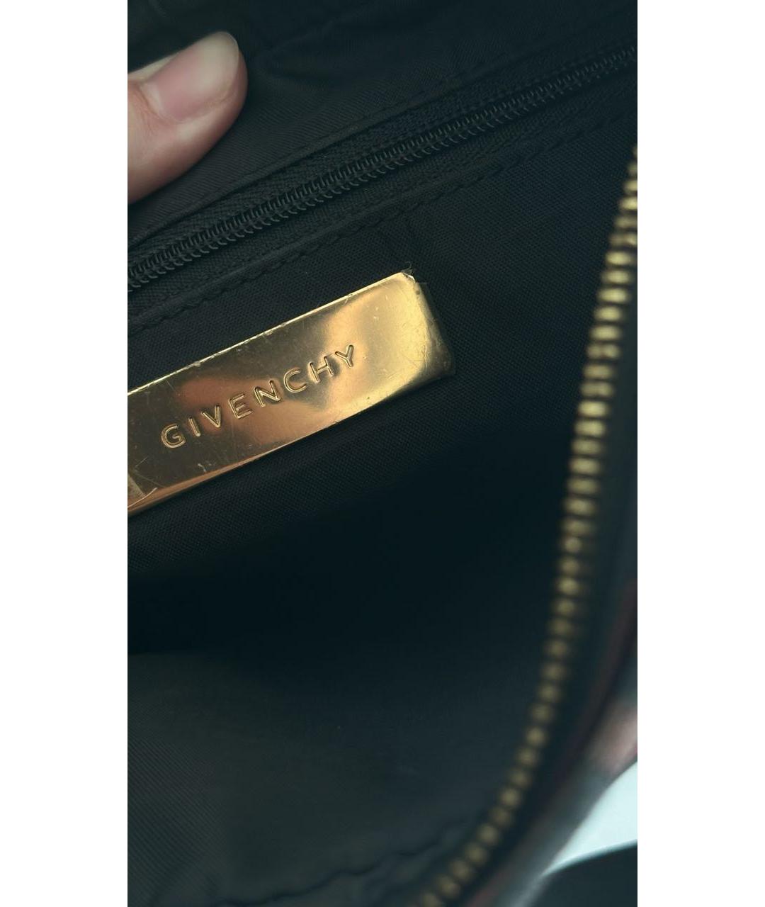 GIVENCHY Бордовая тканевая сумка тоут, фото 5