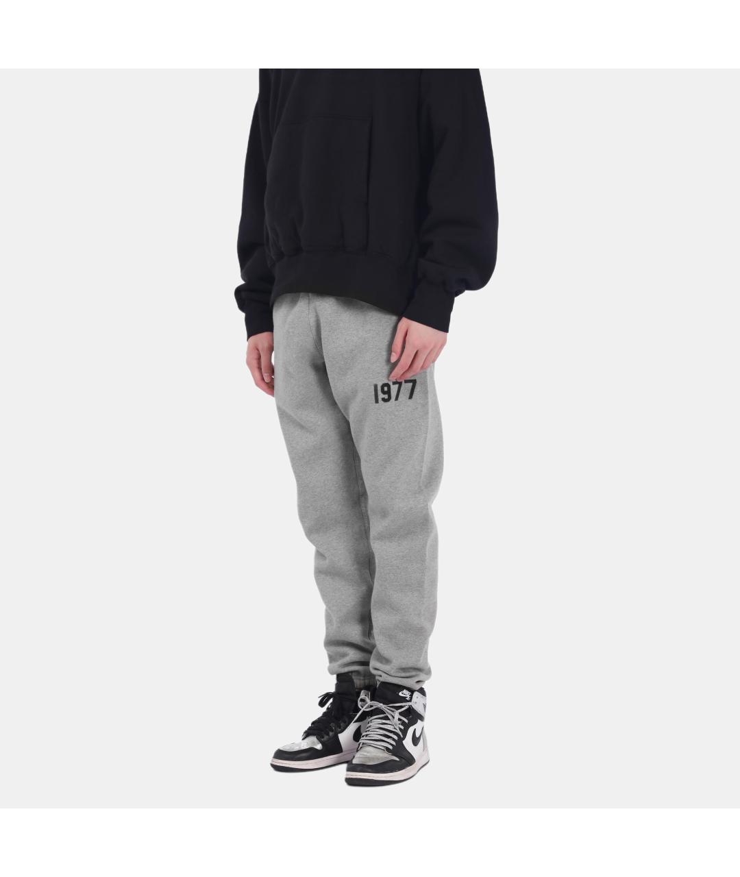 FEAR OF GOD ESSENTIALS Серые хлопковые повседневные брюки, фото 4