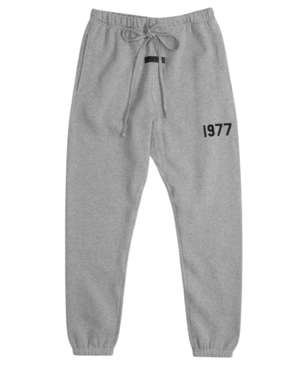 FEAR OF GOD ESSENTIALS Серые хлопковые повседневные брюки, фото 1