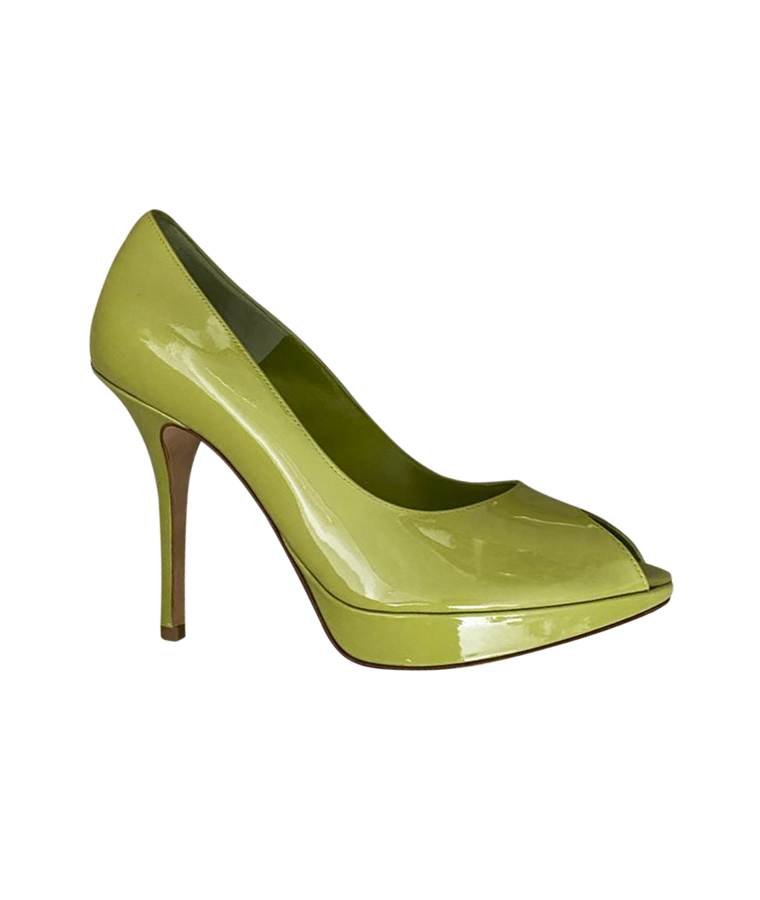 CHRISTIAN DIOR PRE-OWNED Зеленые туфли из лакированной кожи, фото 1