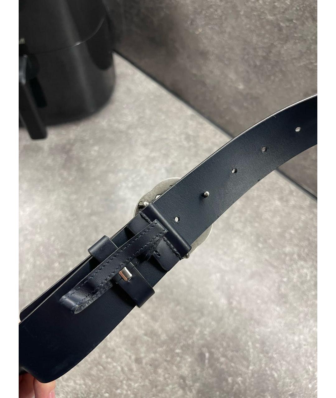GUCCI Черный кожаный ремень, фото 2