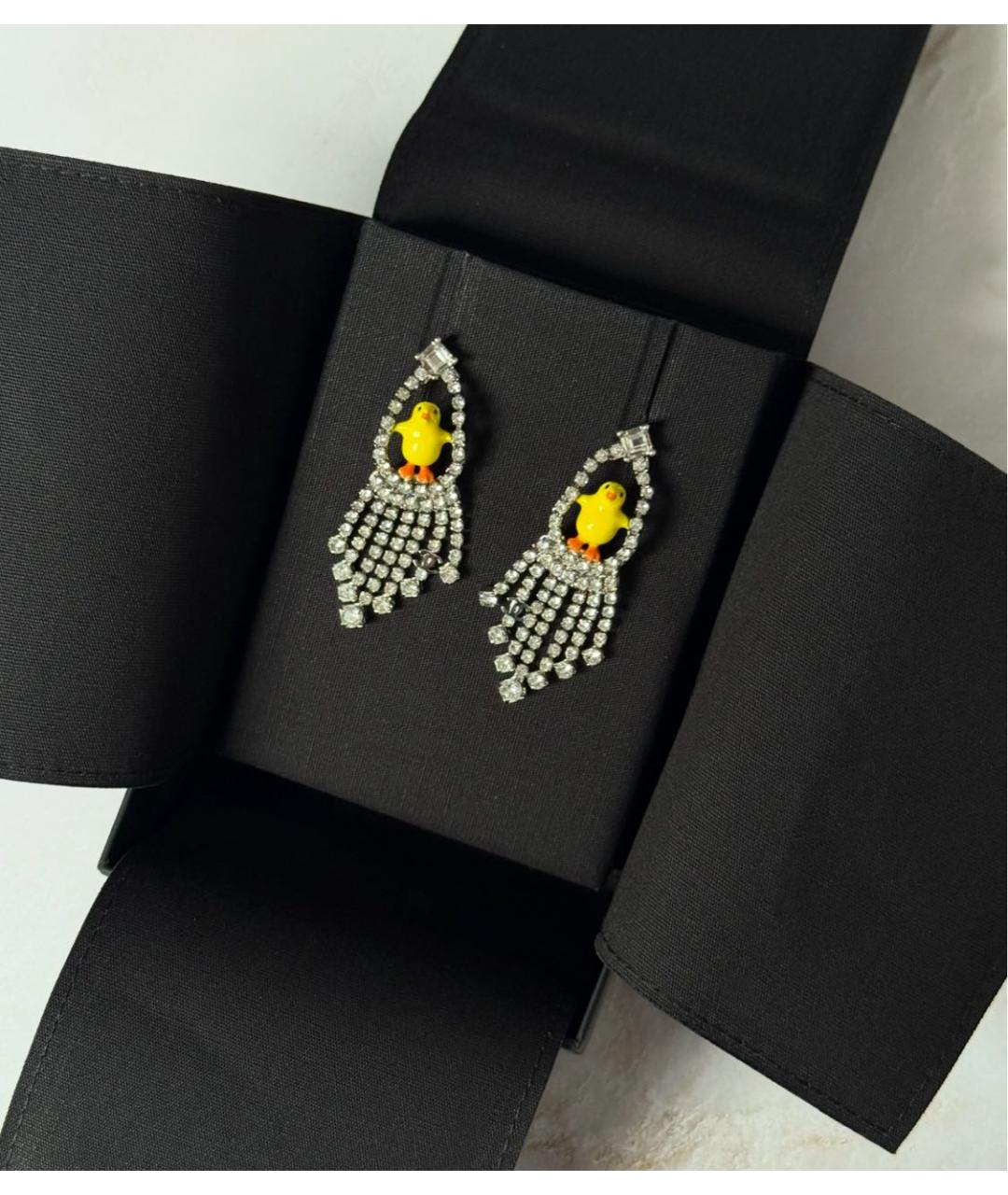 CHANEL Серебряные металлические серьги, фото 4