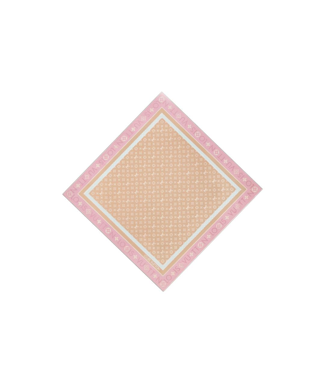 LOUIS VUITTON Розовый шарф, фото 2