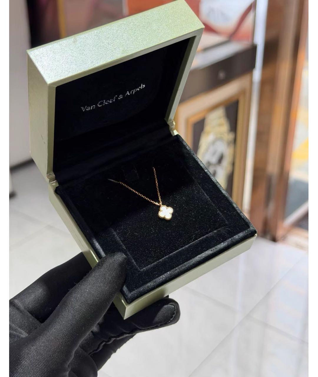 VAN CLEEF & ARPELS Белое колье из желтого золота, фото 2