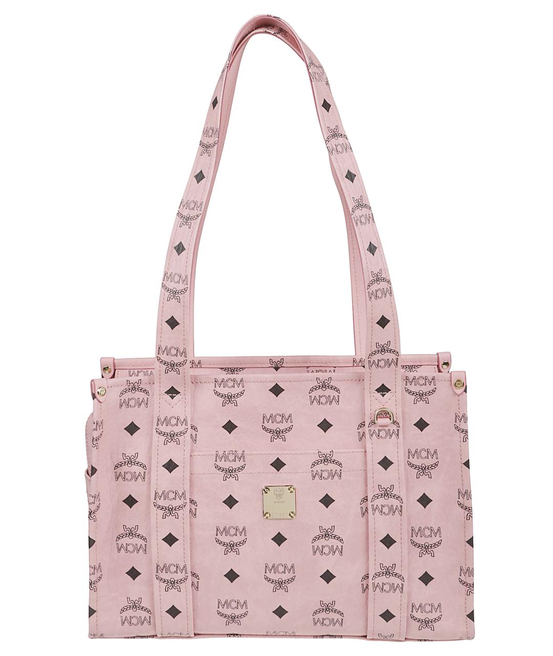 MCM Розовая сумка тоут из искусственной кожи, фото 1