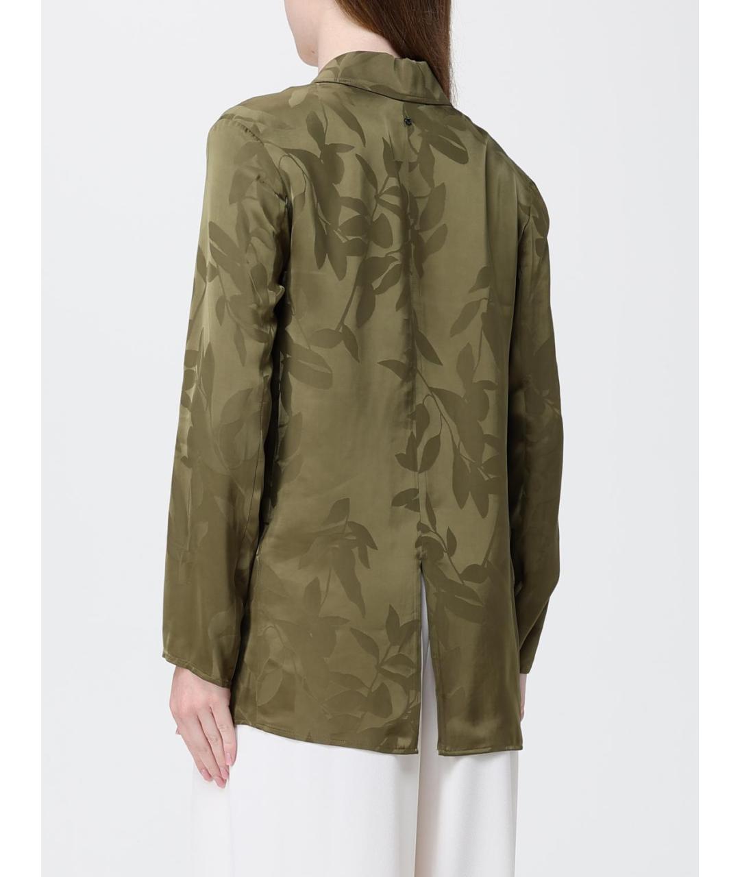 ARMANI EXCHANGE Хаки вискозная куртка, фото 2