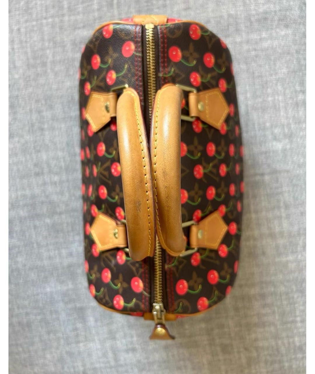 LOUIS VUITTON Коричневая сумка с короткими ручками, фото 4