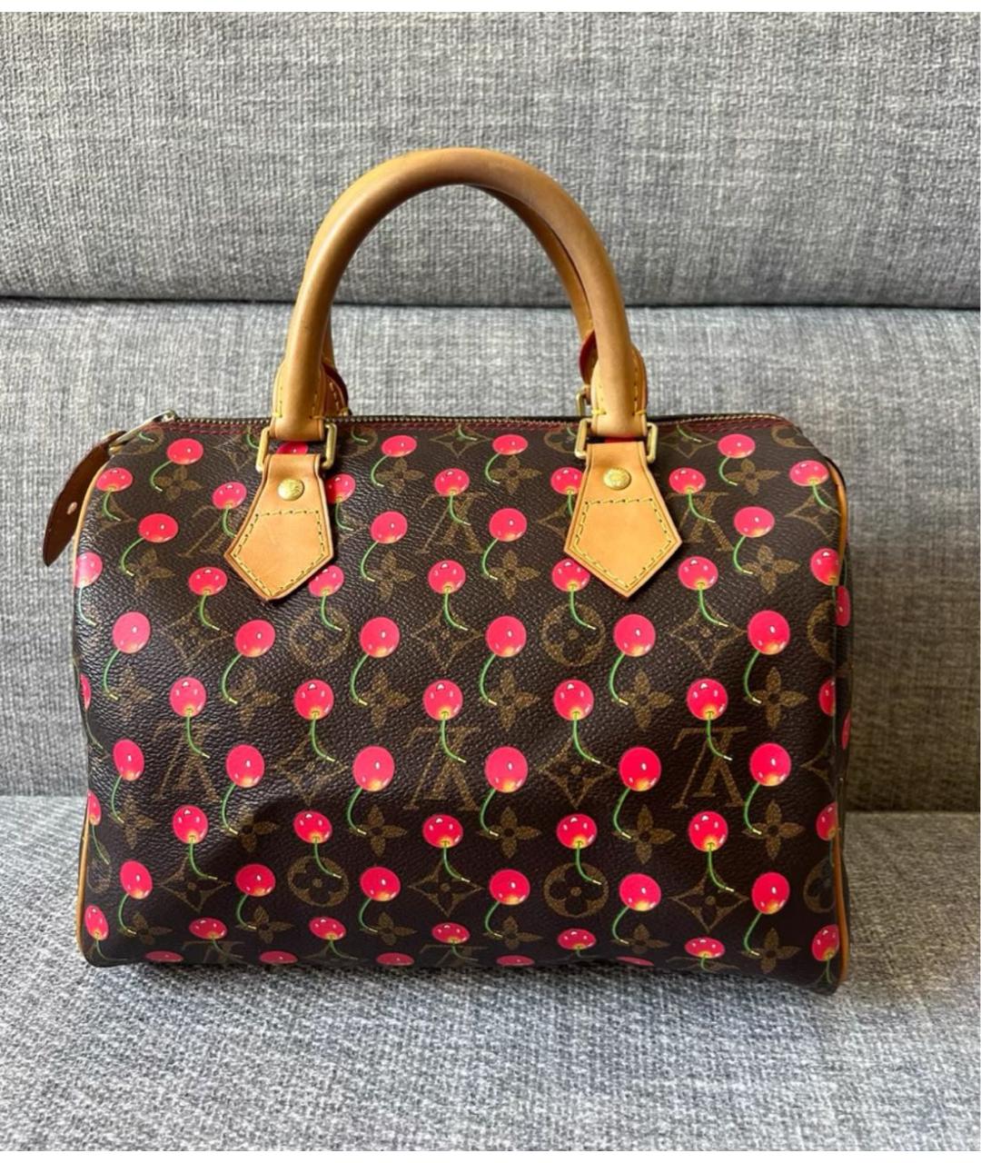 LOUIS VUITTON Коричневая сумка с короткими ручками, фото 3
