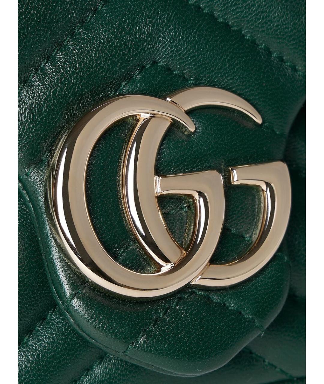 GUCCI Зеленая кожаная сумка через плечо, фото 2