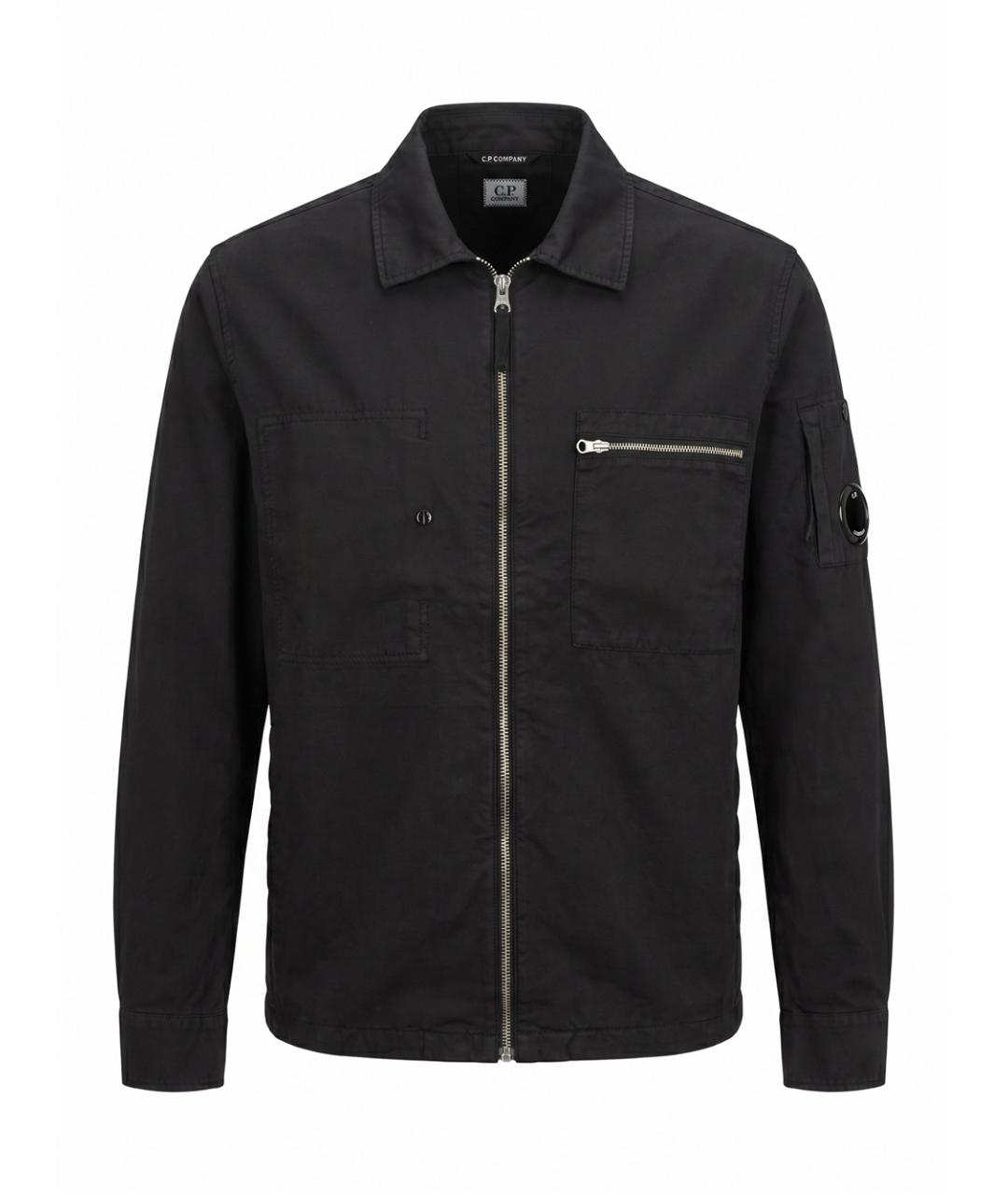 CP COMPANY Черная хлопковая куртка, фото 1
